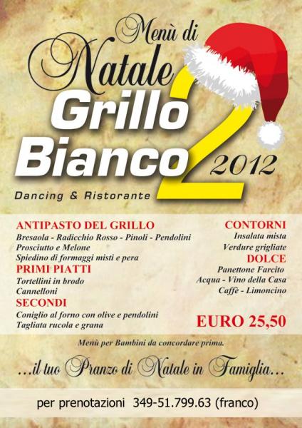 Pranzo di Natale al Grillo Bianco